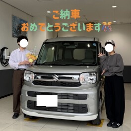 スペーシアご納車おめでとうございます☆